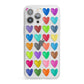 Polka Heart iPhone 13 Pro Max Clear Bumper Case