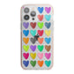 Polka Heart iPhone 13 Pro Max TPU Impact Case with Pink Edges