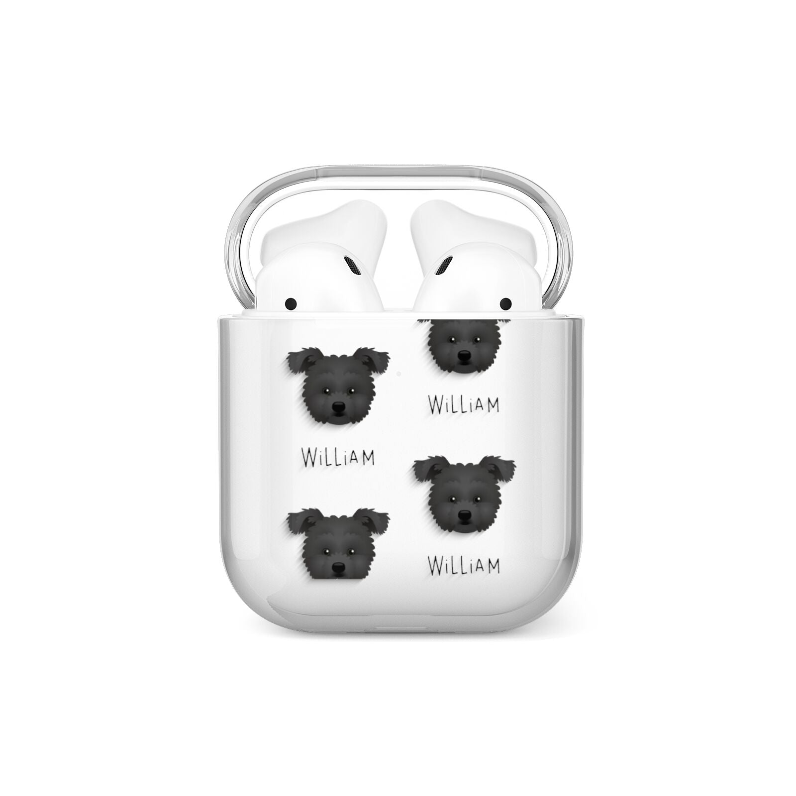 Pomapoo Icon with Name AirPods Case
