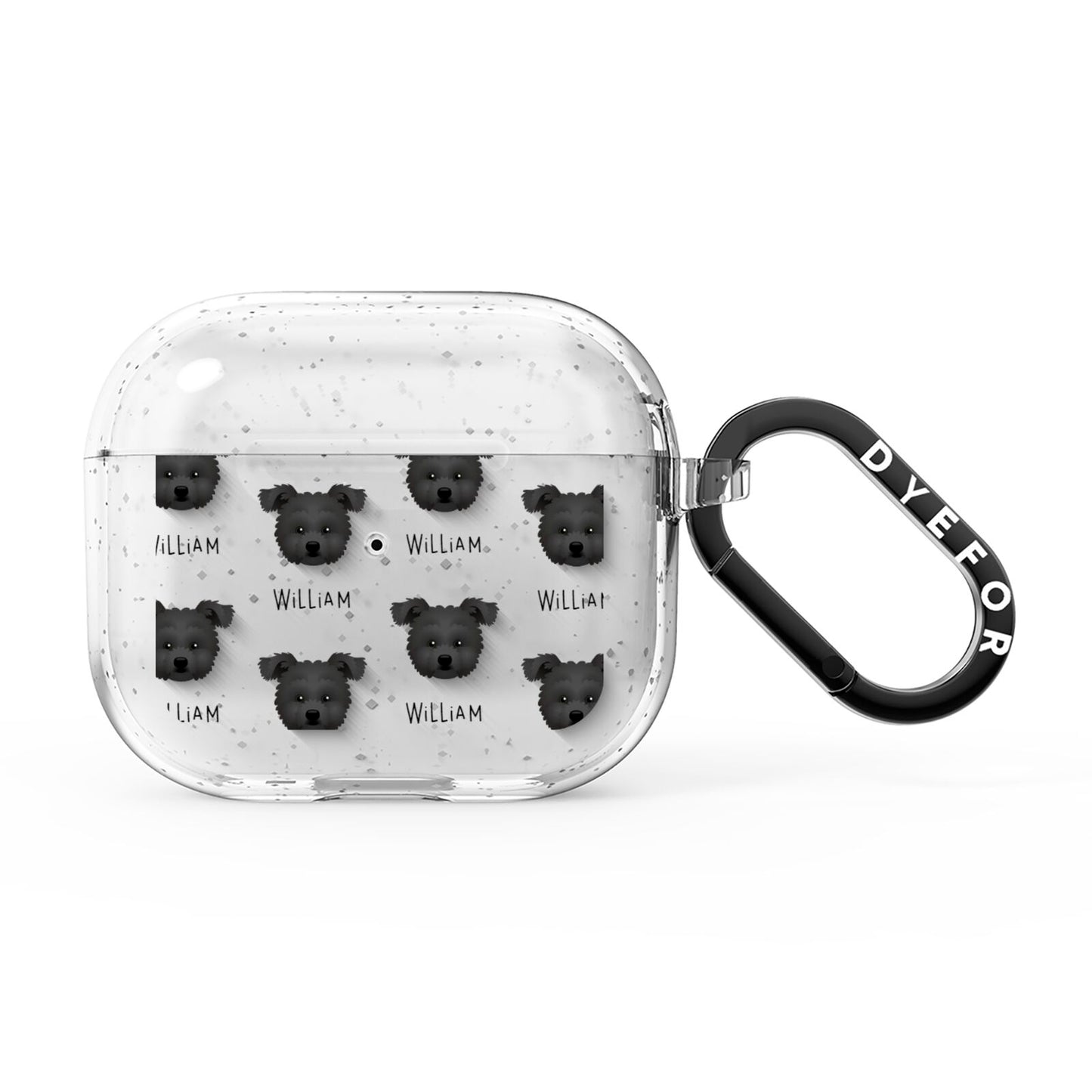 Pomapoo Icon with Name AirPods Glitter Case 3rd Gen