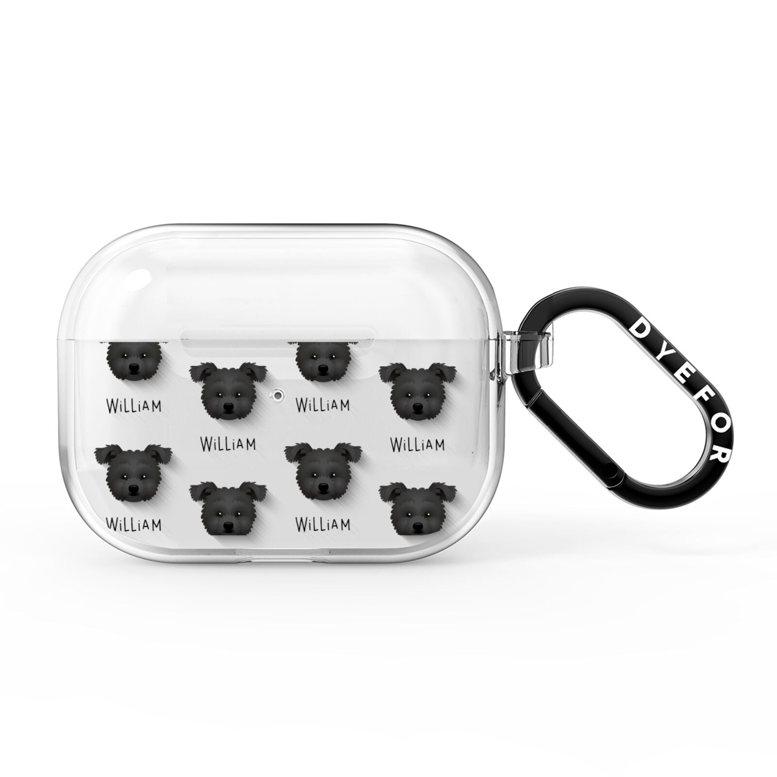 Pomapoo Icon with Name AirPods Pro Clear Case