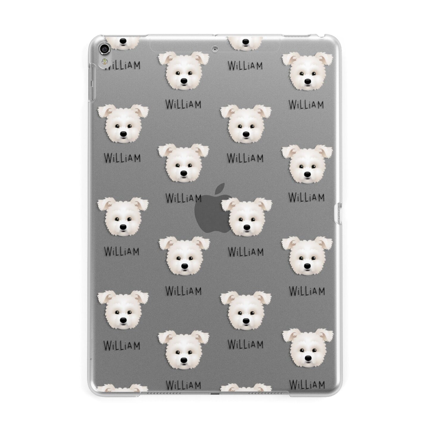 Pomapoo Icon with Name Apple iPad Silver Case