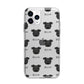 Pomapoo Icon with Name Apple iPhone 11 Pro Max in Silver with Bumper Case