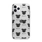 Pomapoo Icon with Name Apple iPhone 11 Pro in Silver with Bumper Case