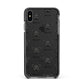 Pomapoo Icon with Name Apple iPhone Xs Max Impact Case Black Edge on Black Phone