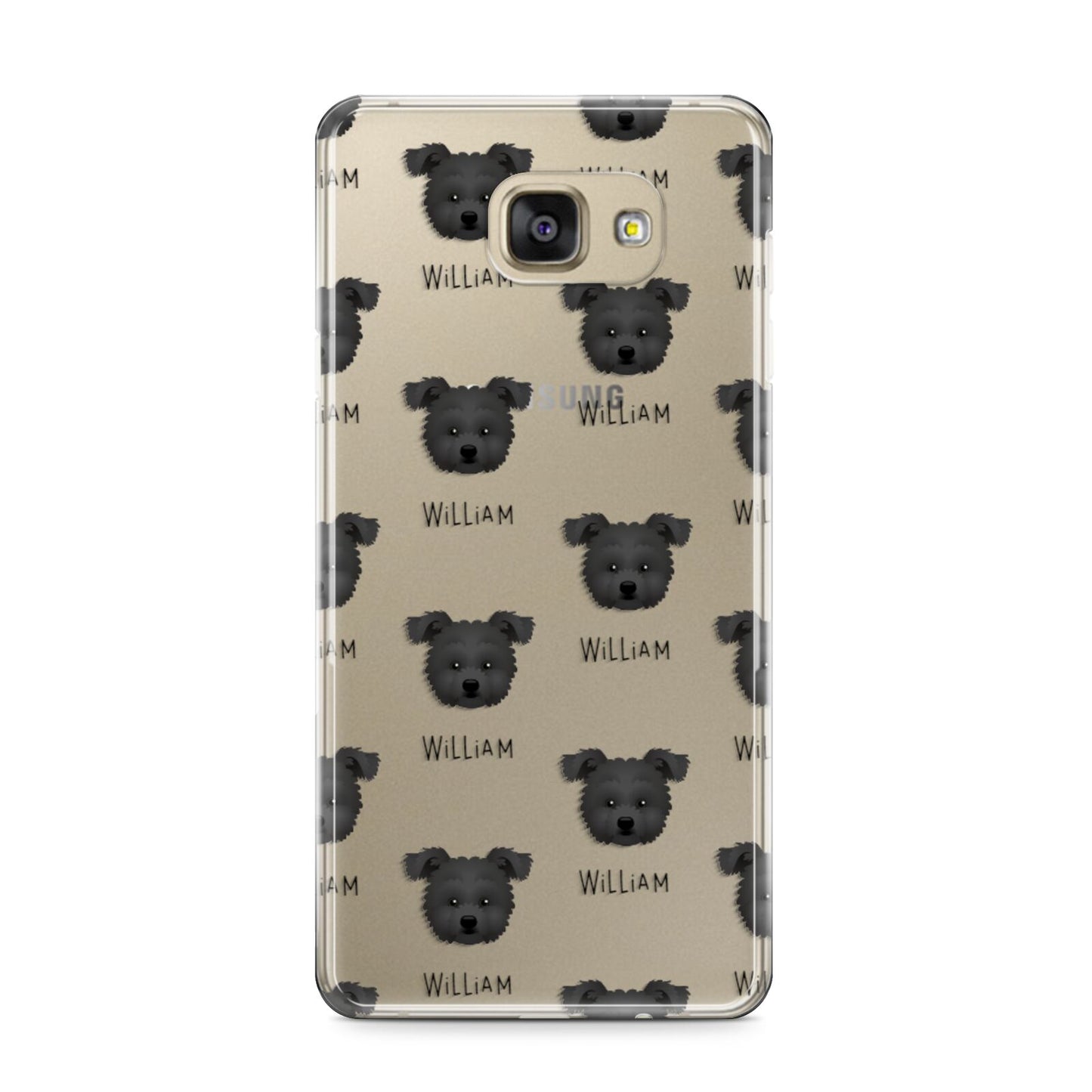 Pomapoo Icon with Name Samsung Galaxy A9 2016 Case on gold phone