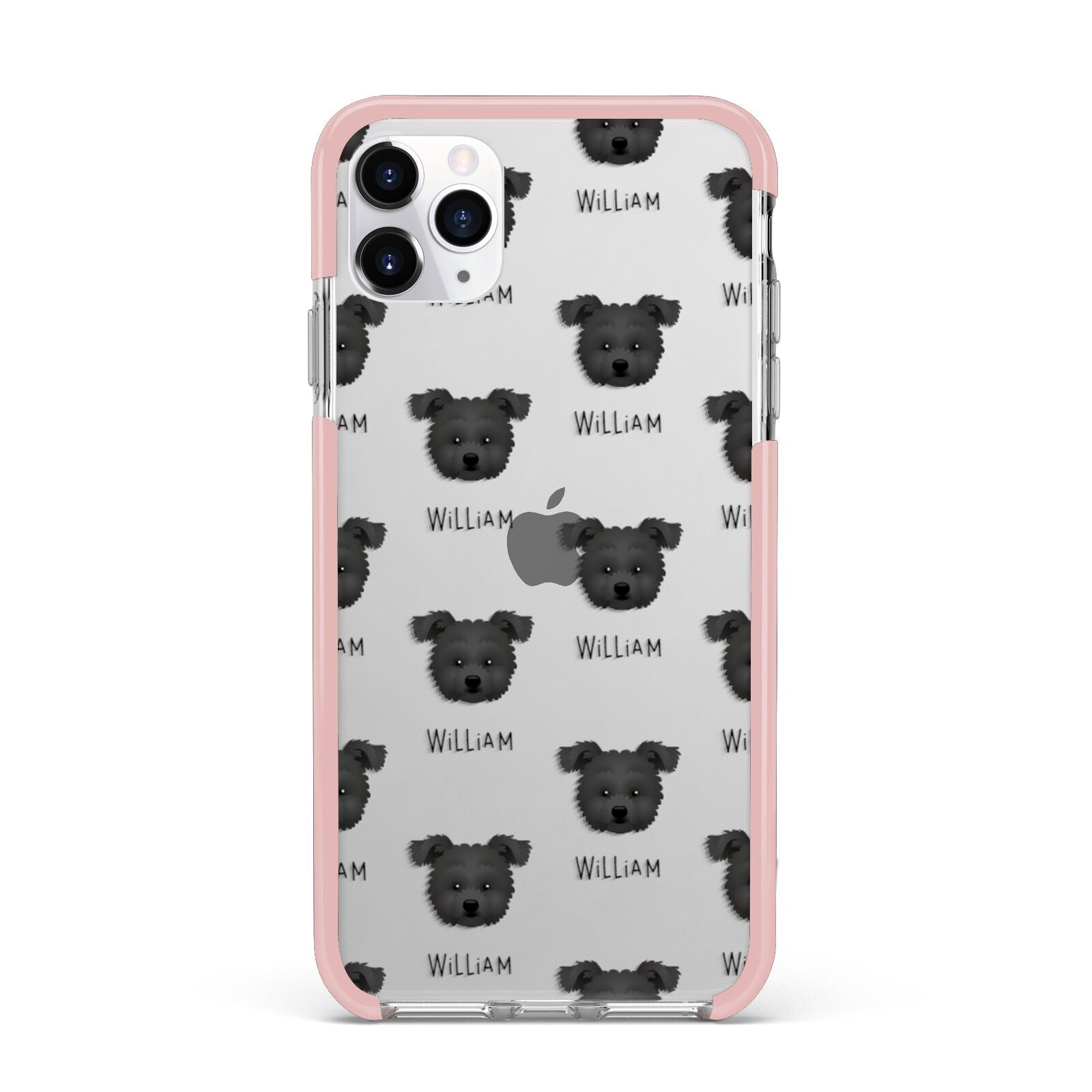 Pomapoo Icon with Name iPhone 11 Pro Max Impact Pink Edge Case
