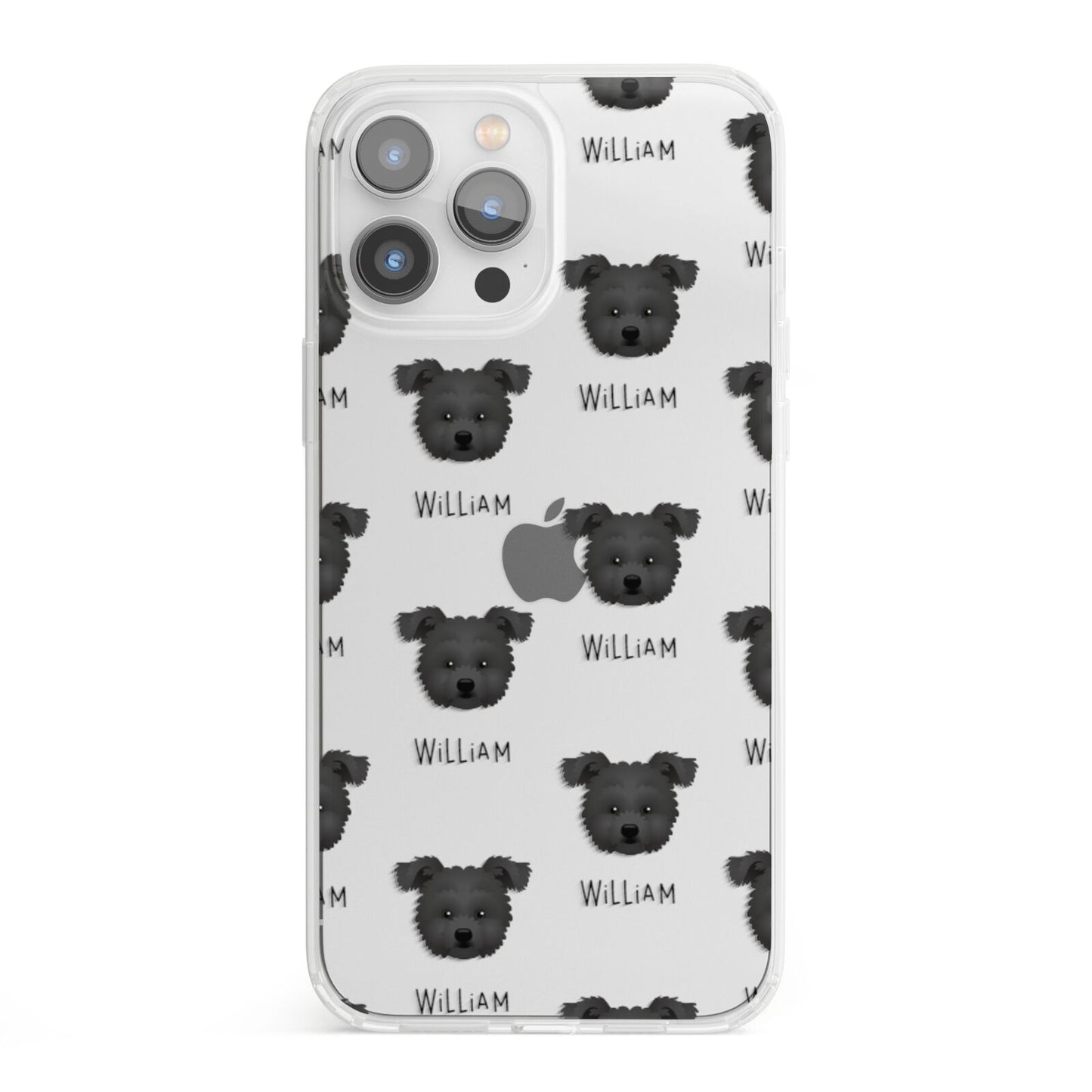 Pomapoo Icon with Name iPhone 13 Pro Max Clear Bumper Case
