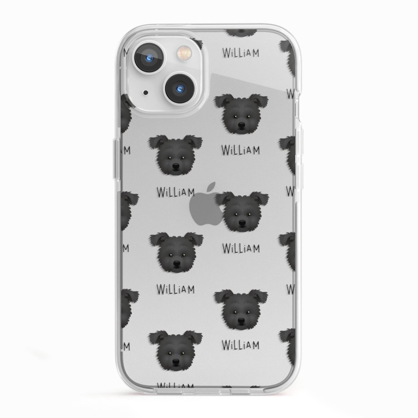 Pomapoo Icon with Name iPhone 13 TPU Impact Case with White Edges