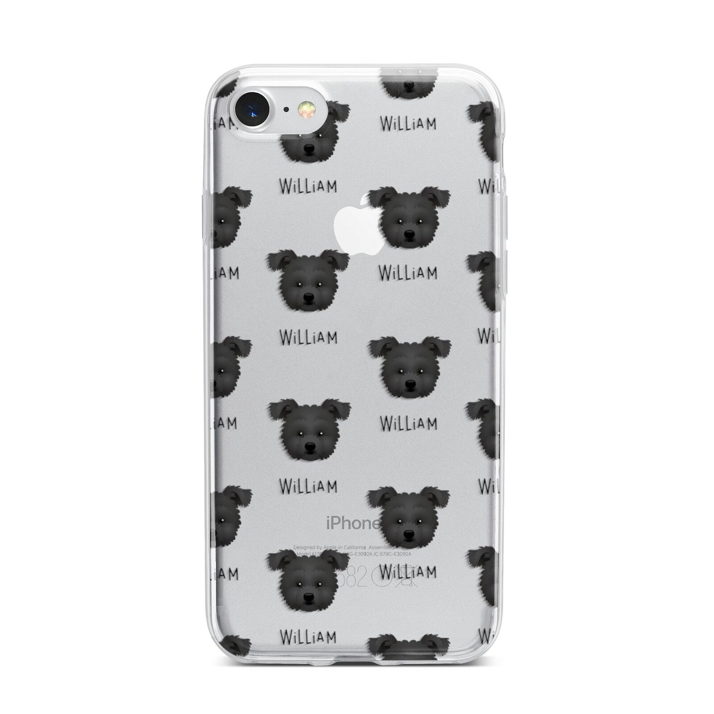 Pomapoo Icon with Name iPhone 7 Bumper Case on Silver iPhone