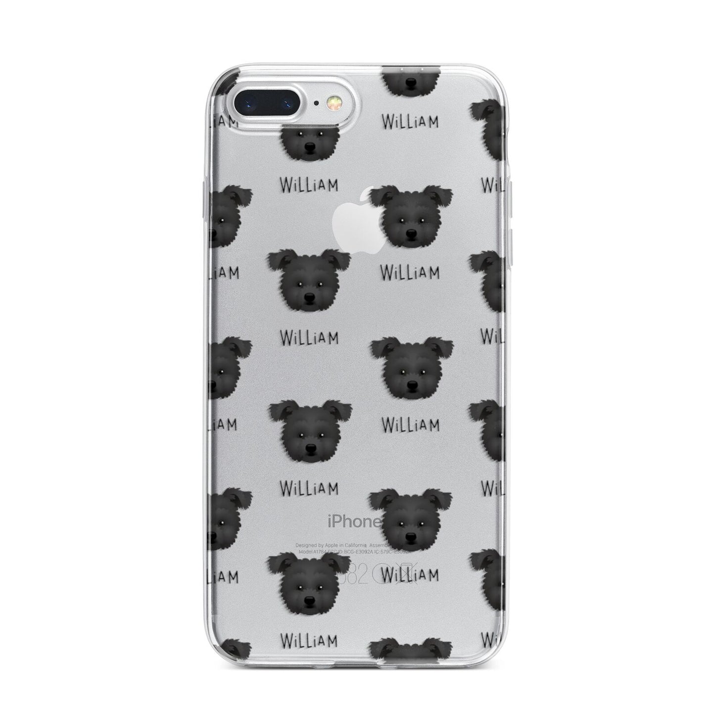 Pomapoo Icon with Name iPhone 7 Plus Bumper Case on Silver iPhone