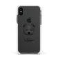 Pomapoo Personalised Apple iPhone Xs Impact Case White Edge on Black Phone
