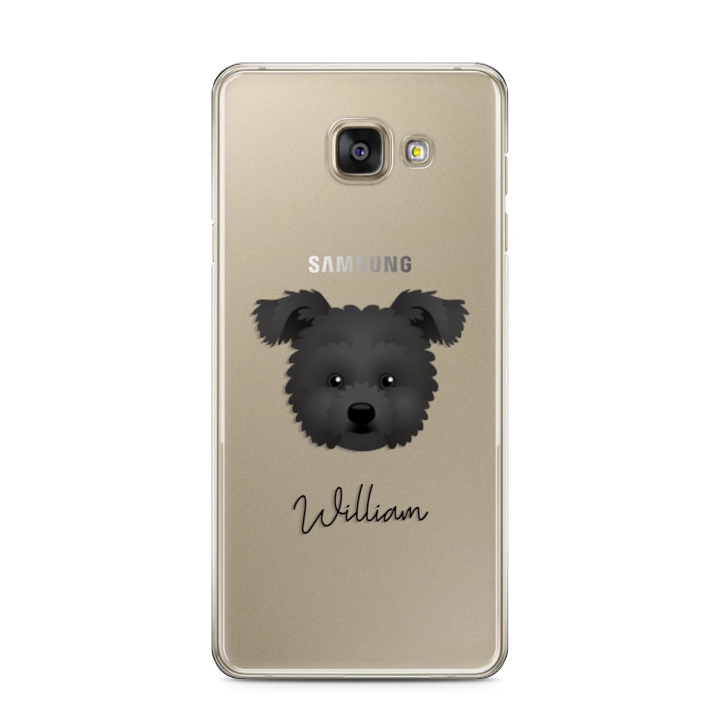 Pomapoo Personalised Samsung Galaxy A3 2016 Case on gold phone