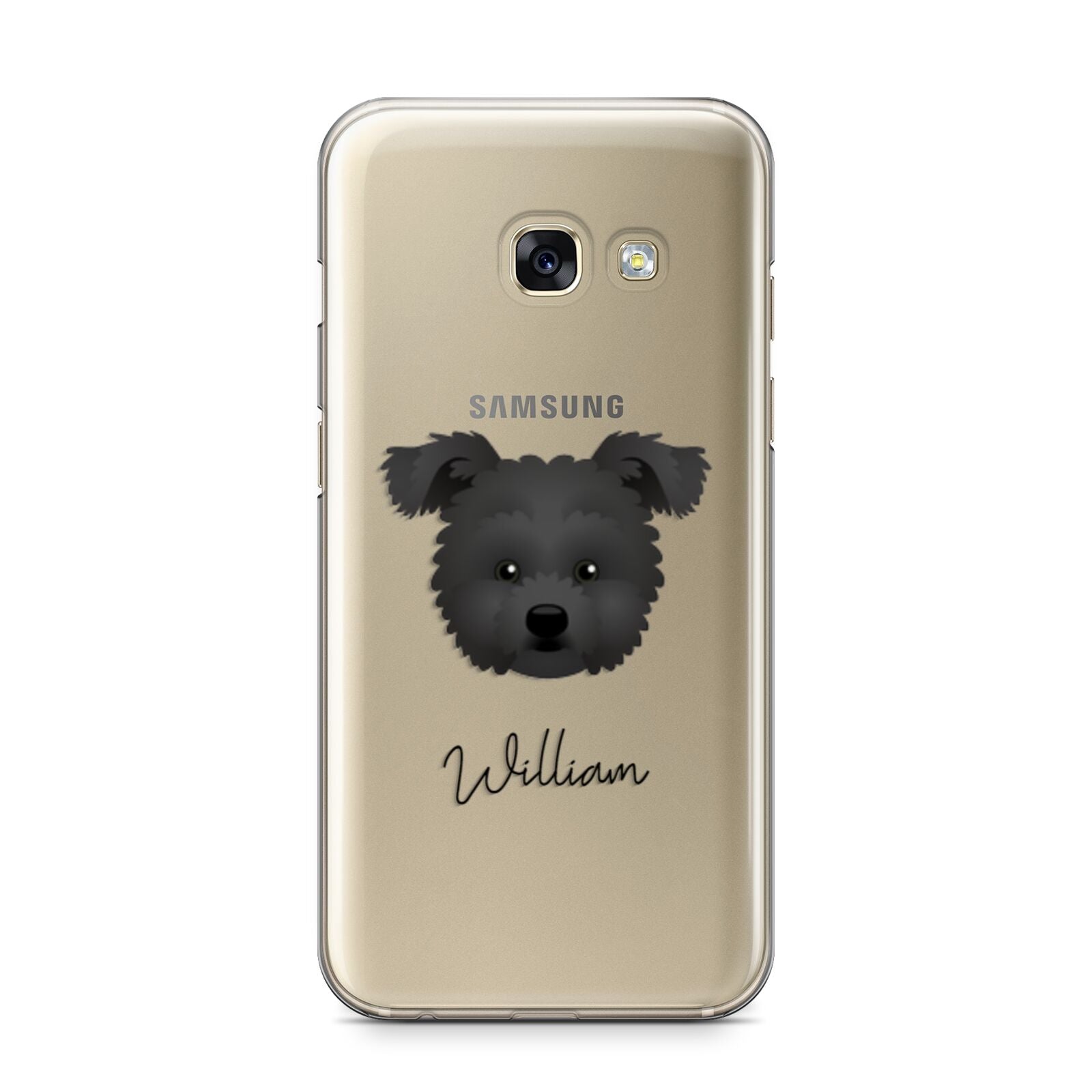 Pomapoo Personalised Samsung Galaxy A3 2017 Case on gold phone