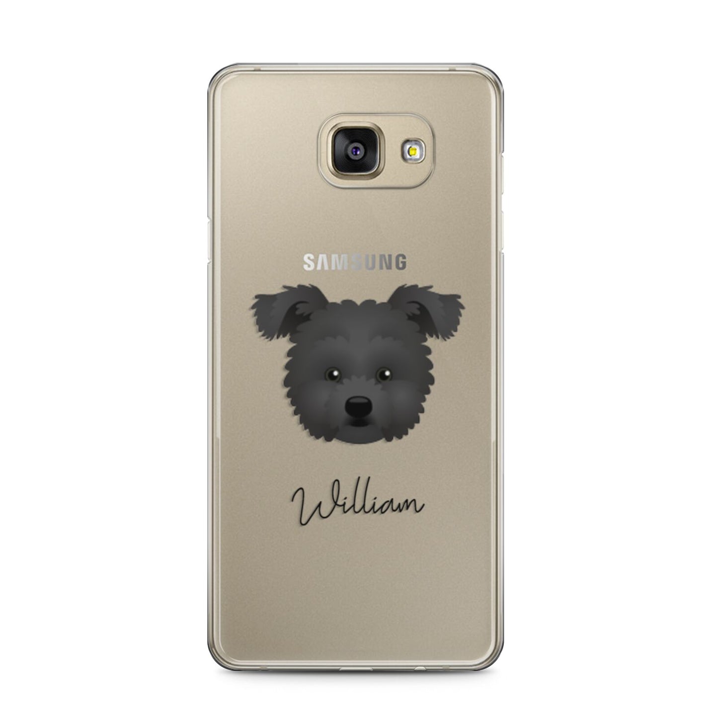 Pomapoo Personalised Samsung Galaxy A5 2016 Case on gold phone