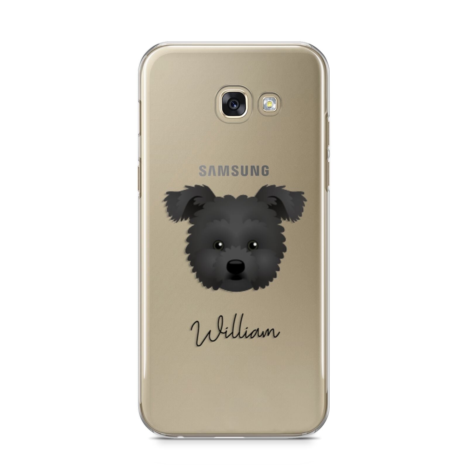 Pomapoo Personalised Samsung Galaxy A5 2017 Case on gold phone