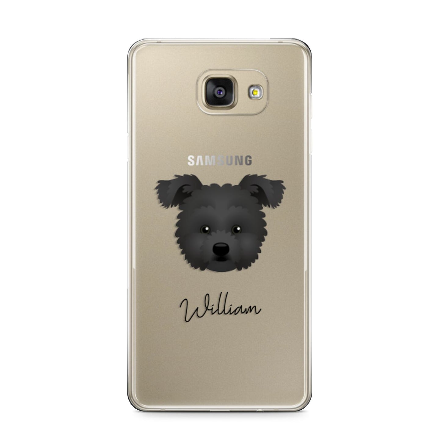 Pomapoo Personalised Samsung Galaxy A9 2016 Case on gold phone