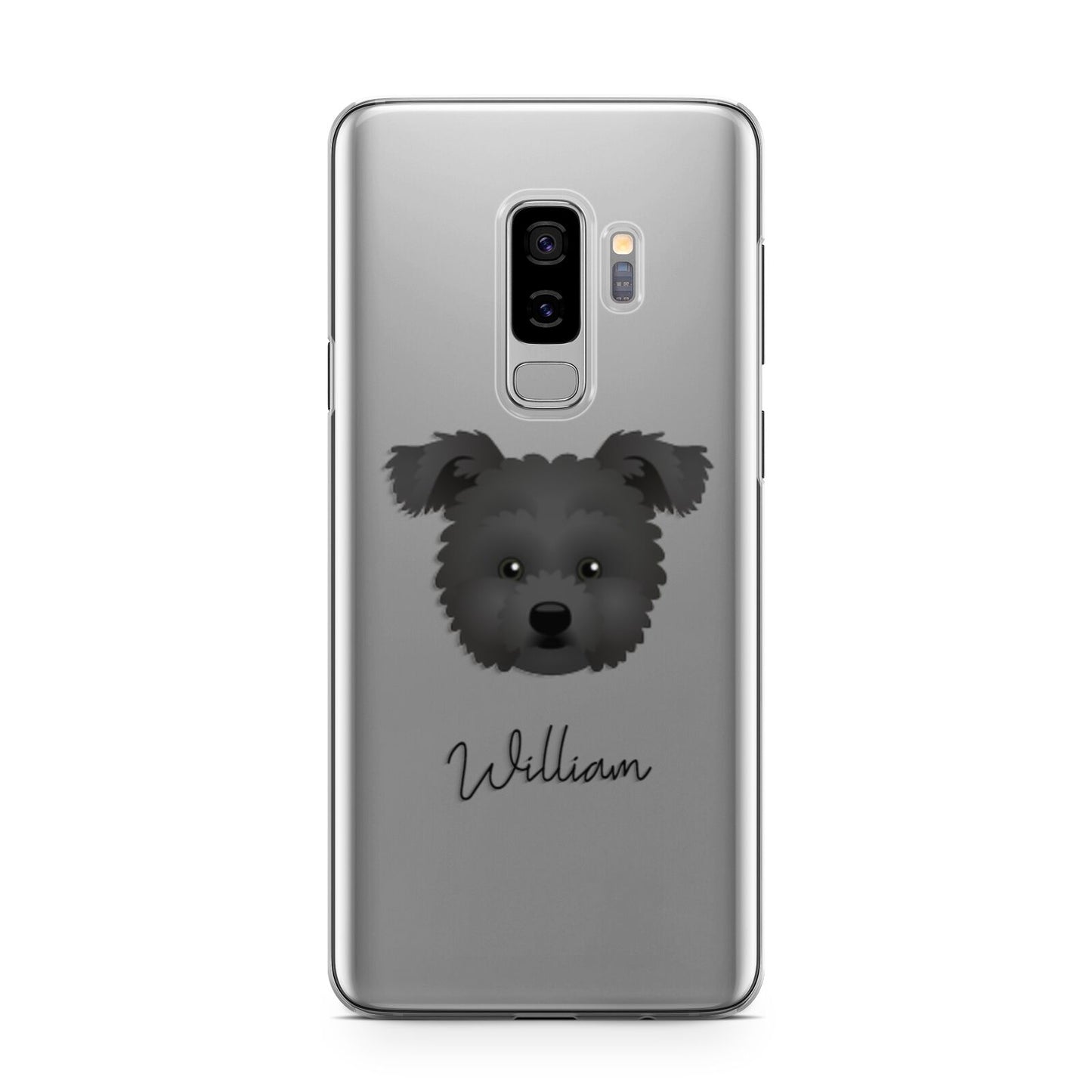 Pomapoo Personalised Samsung Galaxy S9 Plus Case on Silver phone