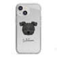 Pomapoo Personalised iPhone 13 Mini TPU Impact Case with White Edges