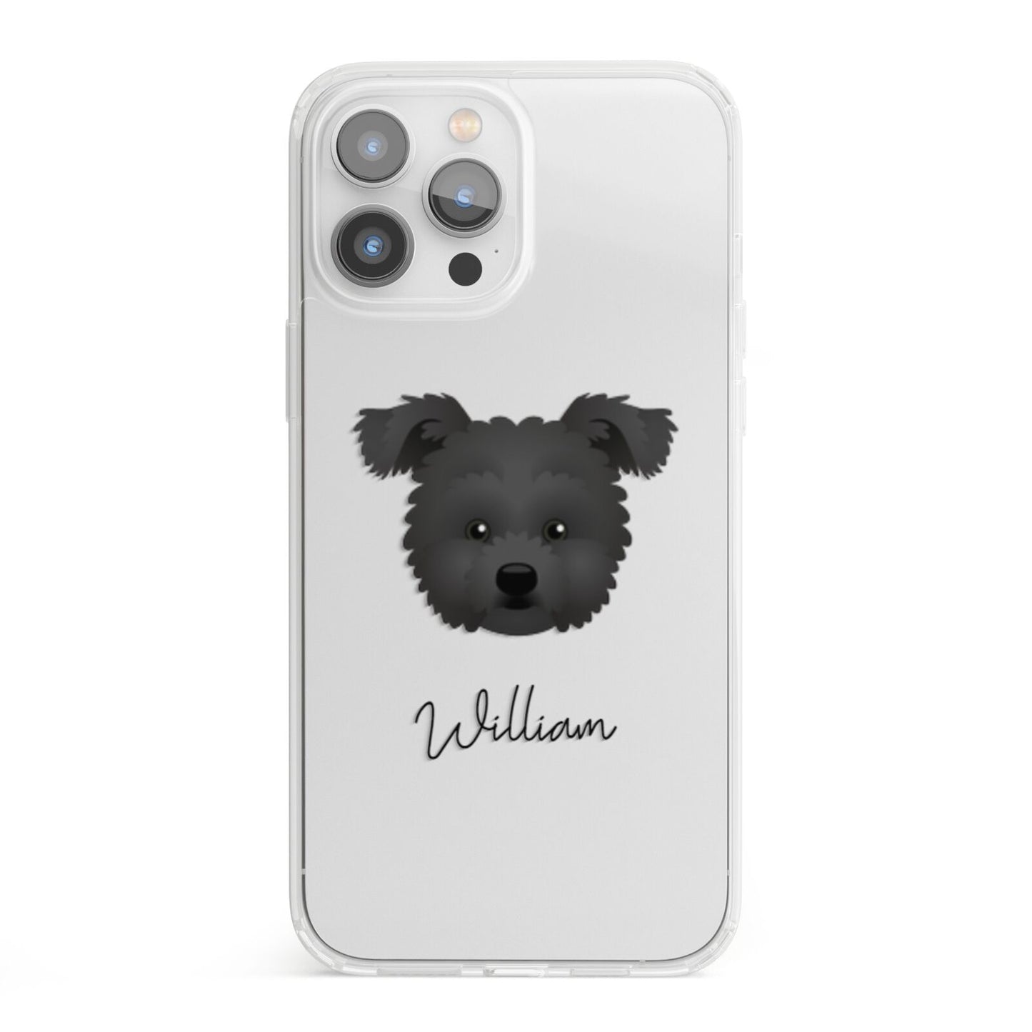 Pomapoo Personalised iPhone 13 Pro Max Clear Bumper Case
