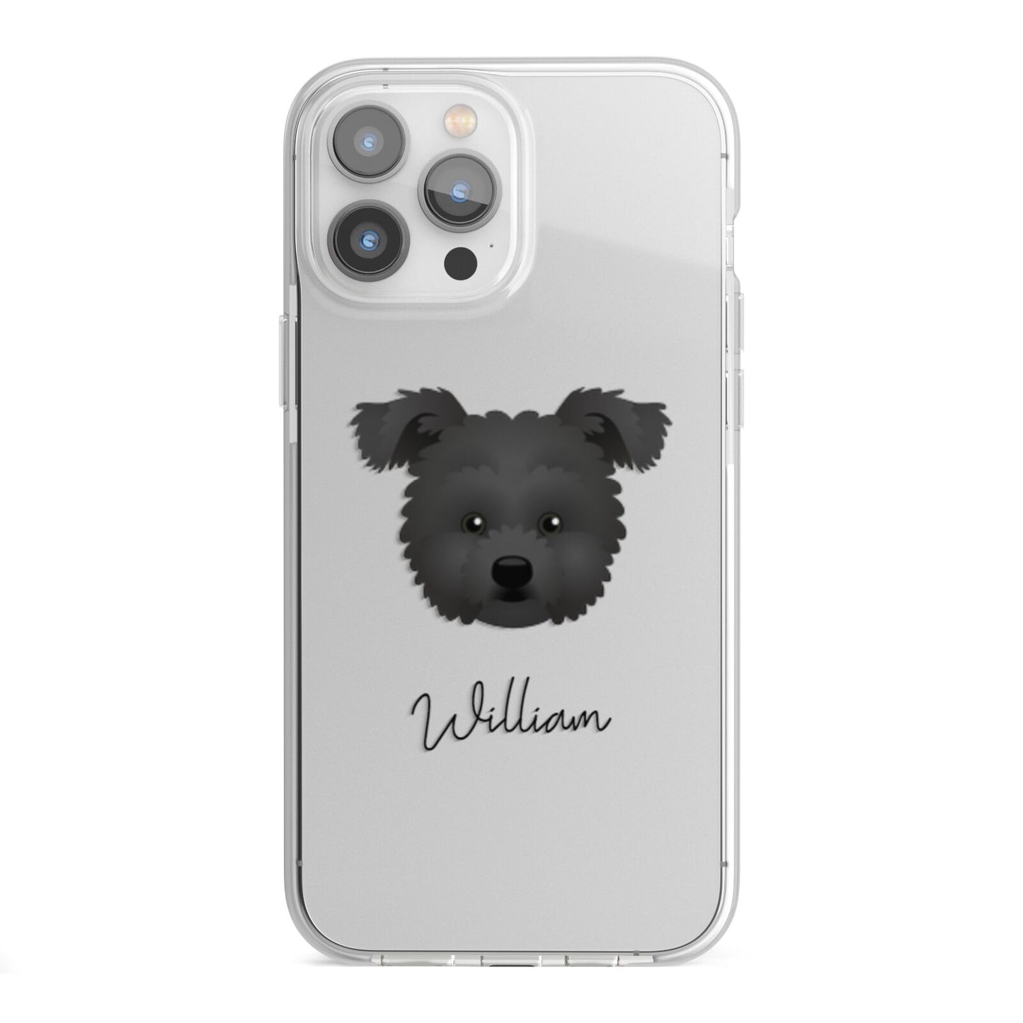 Pomapoo Personalised iPhone 13 Pro Max TPU Impact Case with White Edges