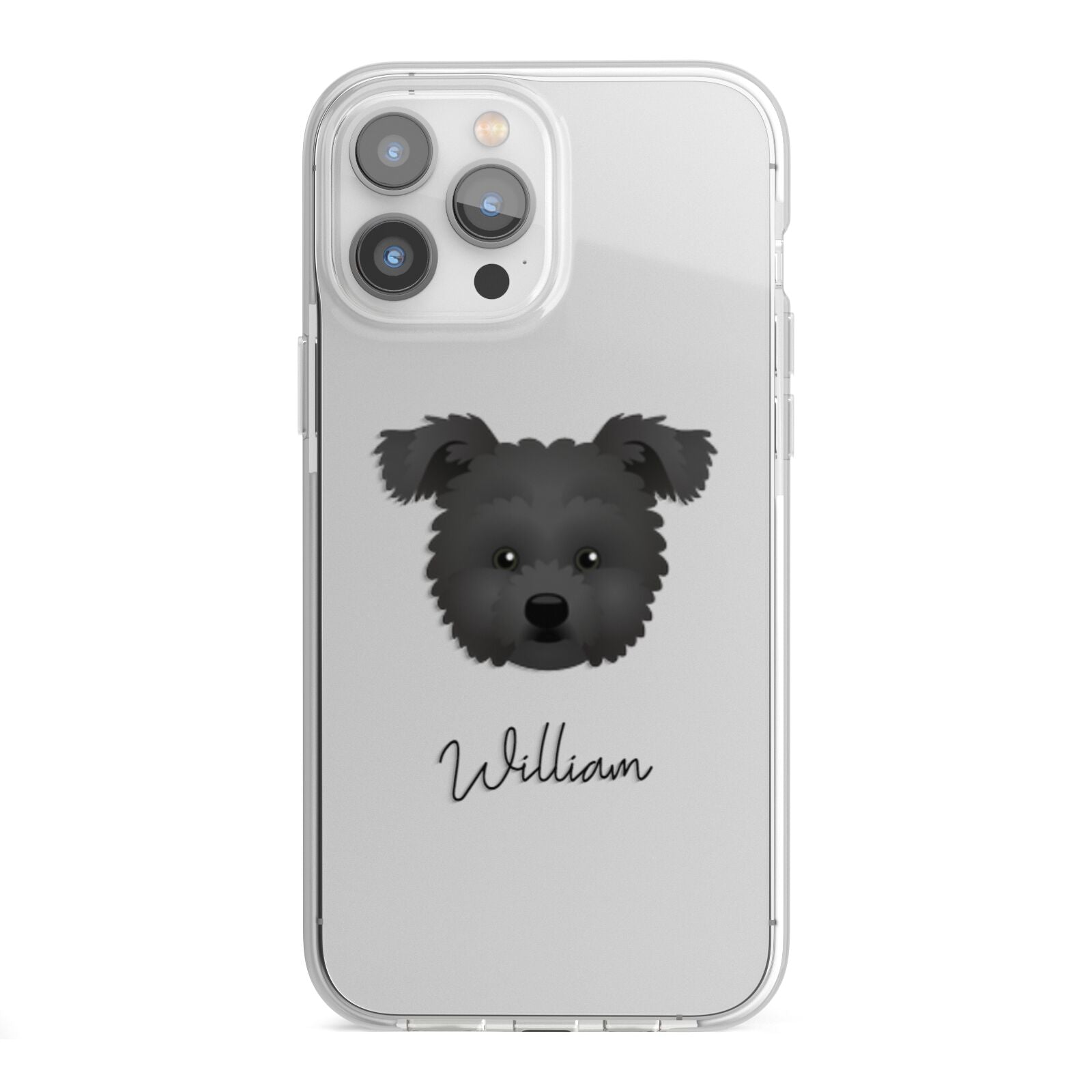 Pomapoo Personalised iPhone 13 Pro Max TPU Impact Case with White Edges