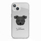 Pomapoo Personalised iPhone 13 TPU Impact Case with White Edges