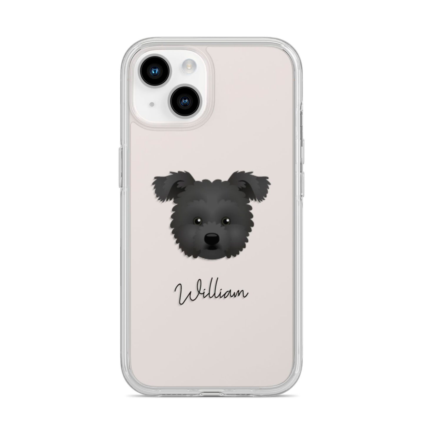 Pomapoo Personalised iPhone 14 Clear Tough Case Starlight