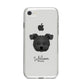 Pomapoo Personalised iPhone 8 Bumper Case on Silver iPhone