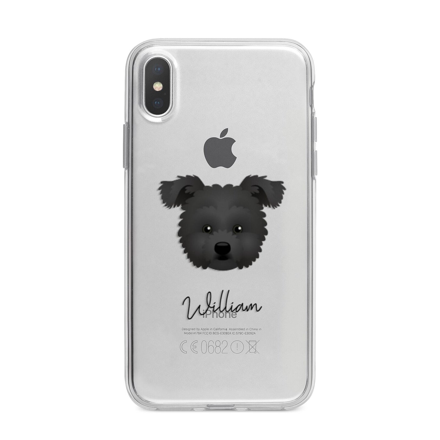Pomapoo Personalised iPhone X Bumper Case on Silver iPhone Alternative Image 1