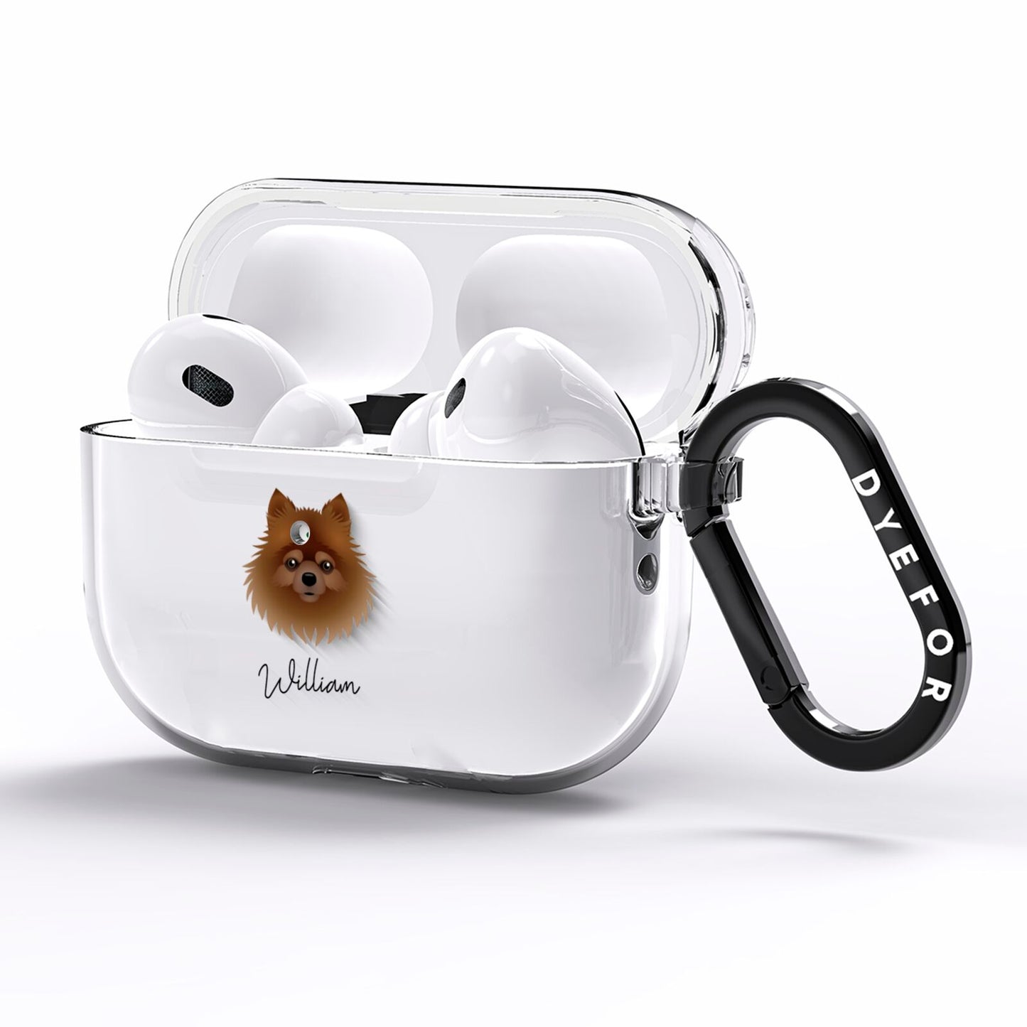 Pomchi Personalised AirPods Pro Clear Case Side Image