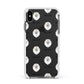 Pomeranian Icon with Name Apple iPhone Xs Max Impact Case White Edge on Black Phone