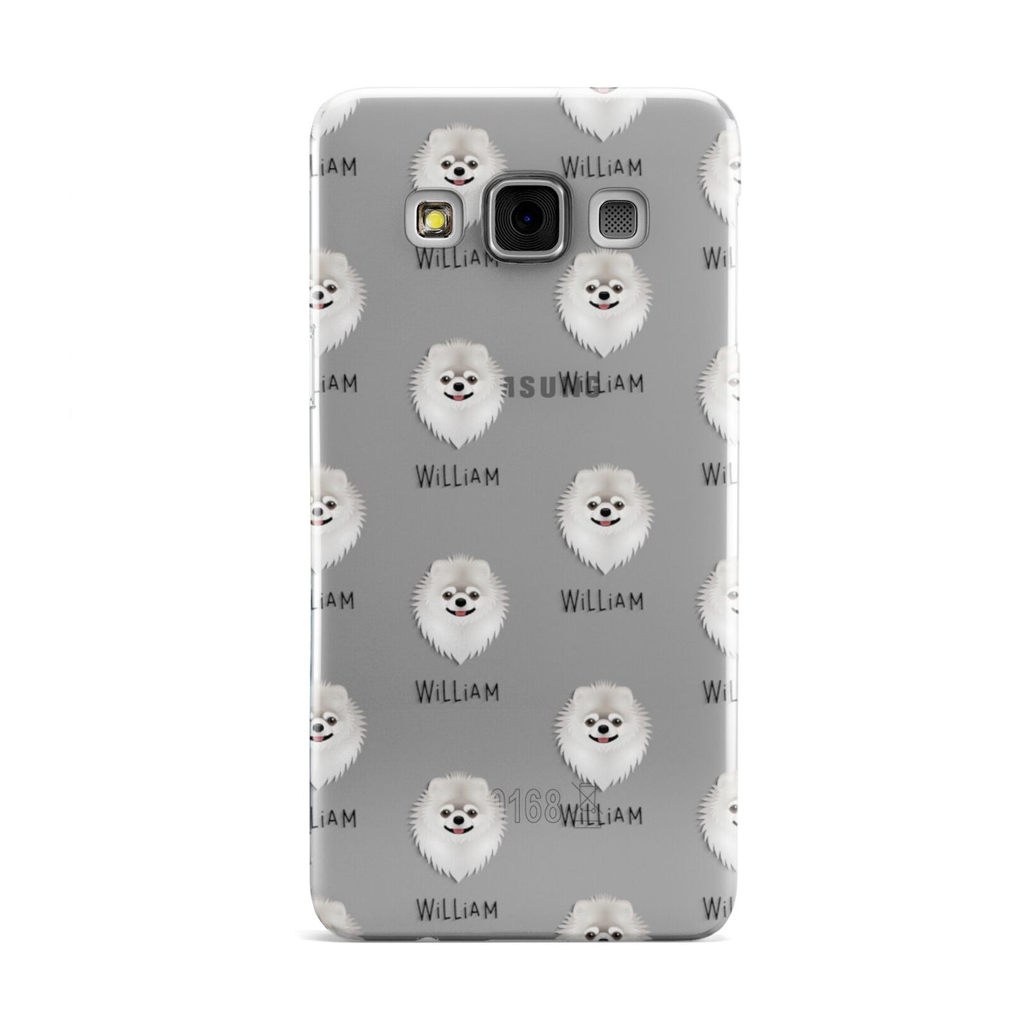 Pomeranian Icon with Name Samsung Galaxy A3 Case