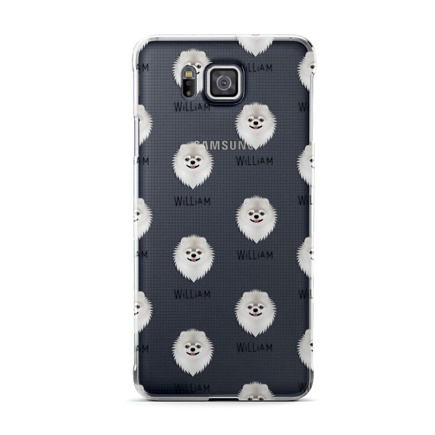 Pomeranian Icon with Name Samsung Galaxy Alpha Case