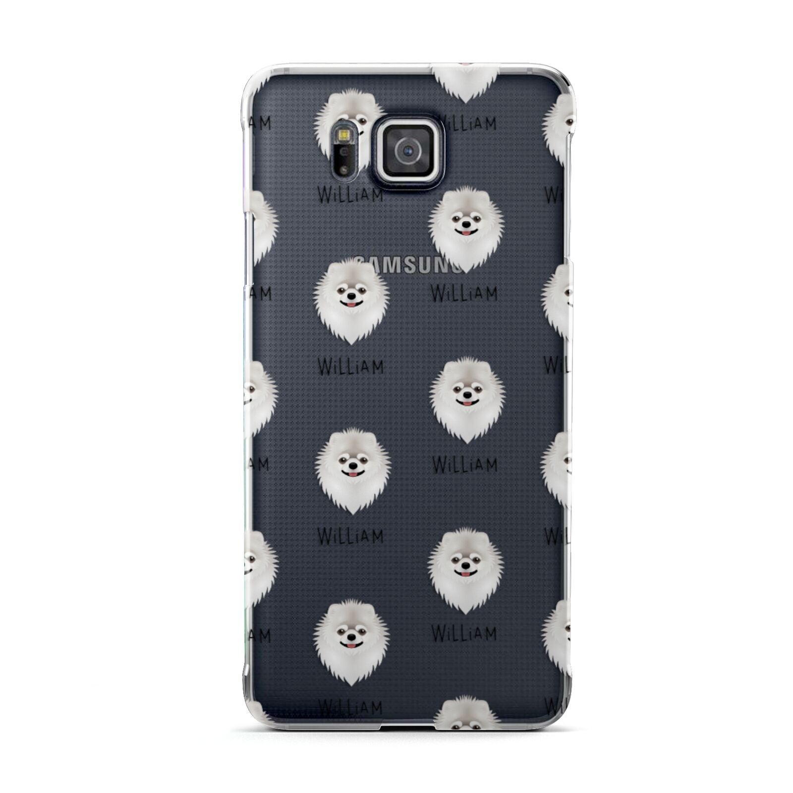 Pomeranian Icon with Name Samsung Galaxy Alpha Case