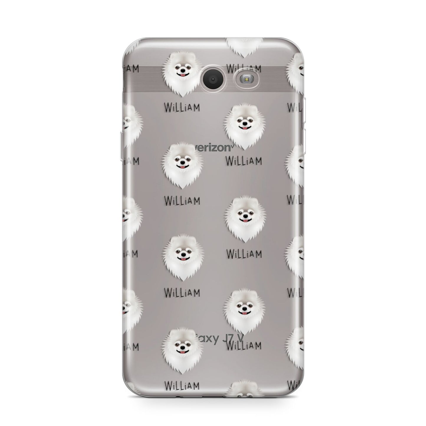 Pomeranian Icon with Name Samsung Galaxy J7 2017 Case