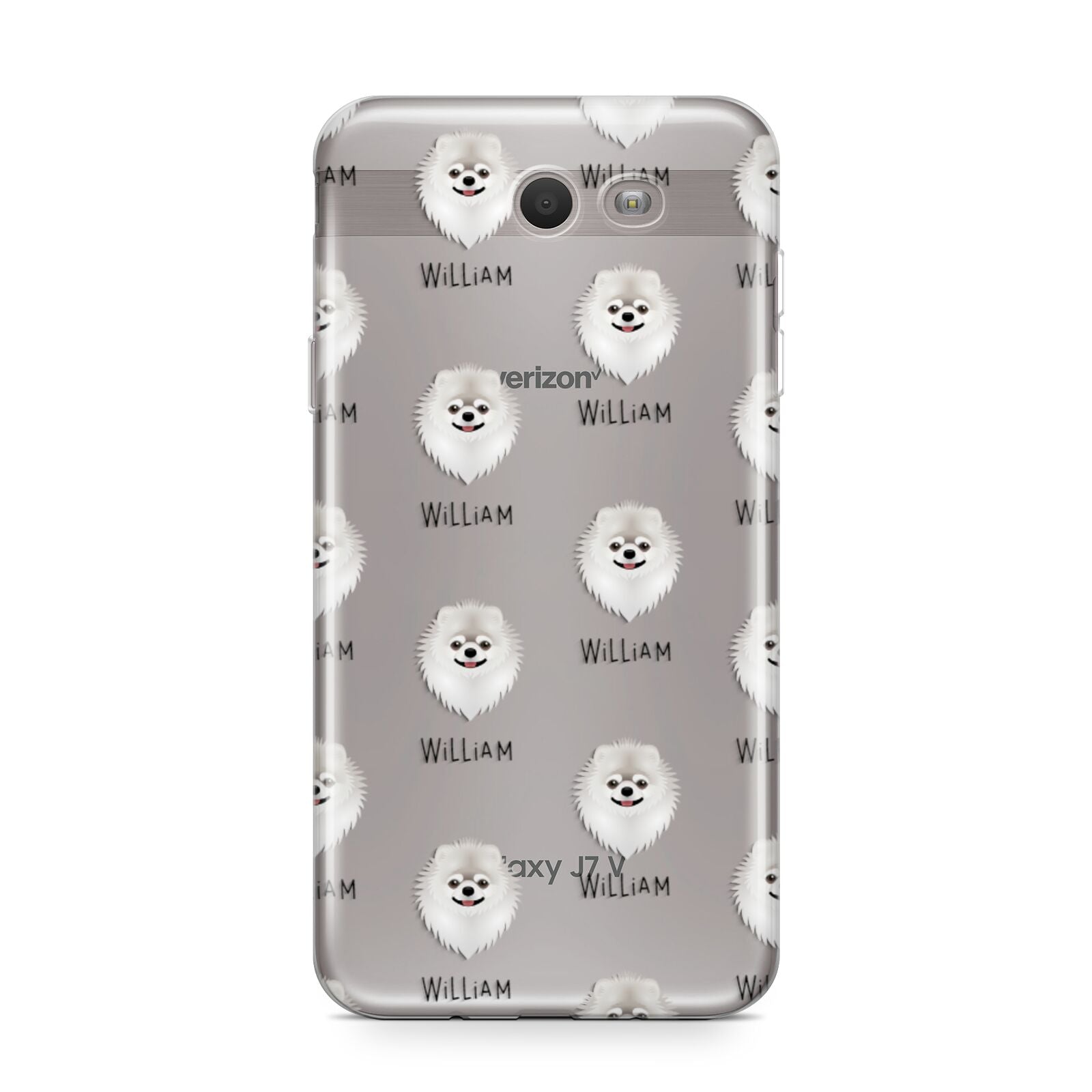 Pomeranian Icon with Name Samsung Galaxy J7 2017 Case