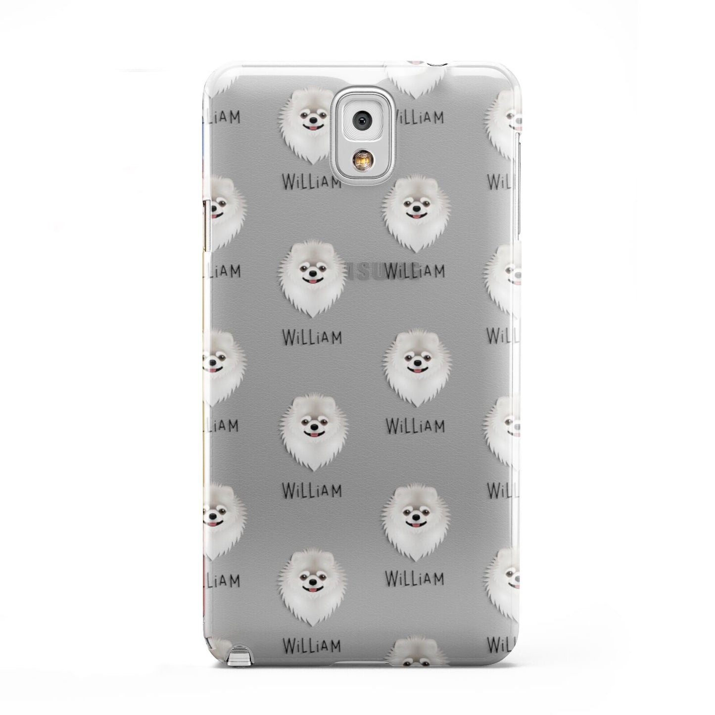 Pomeranian Icon with Name Samsung Galaxy Note 3 Case