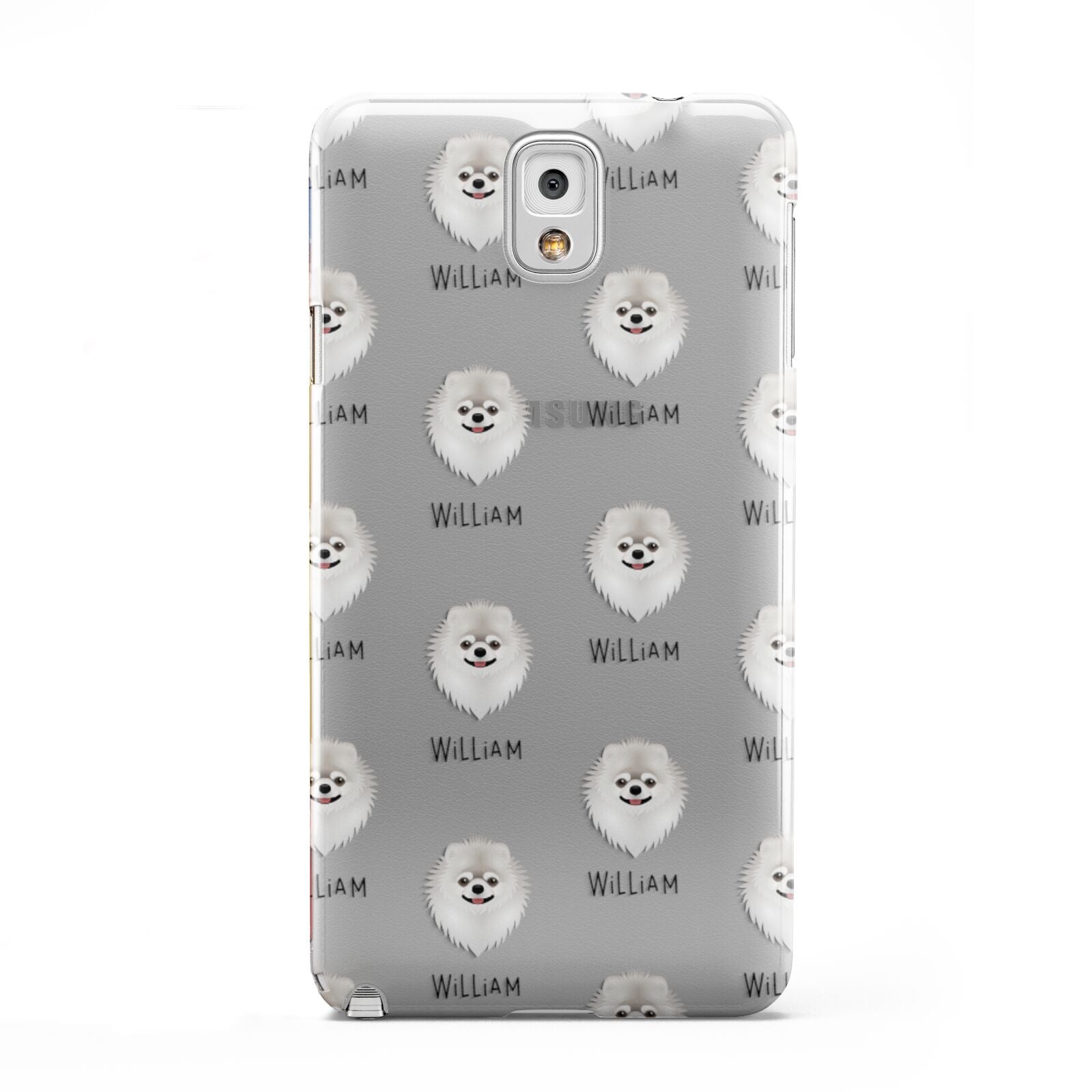 Pomeranian Icon with Name Samsung Galaxy Note 3 Case