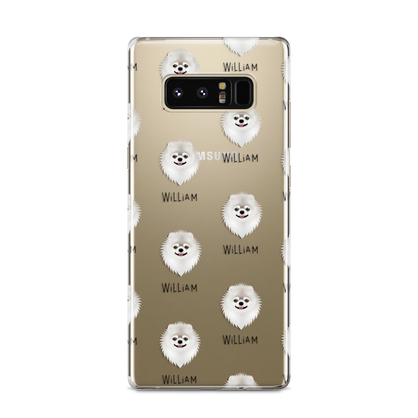 Pomeranian Icon with Name Samsung Galaxy S8 Case