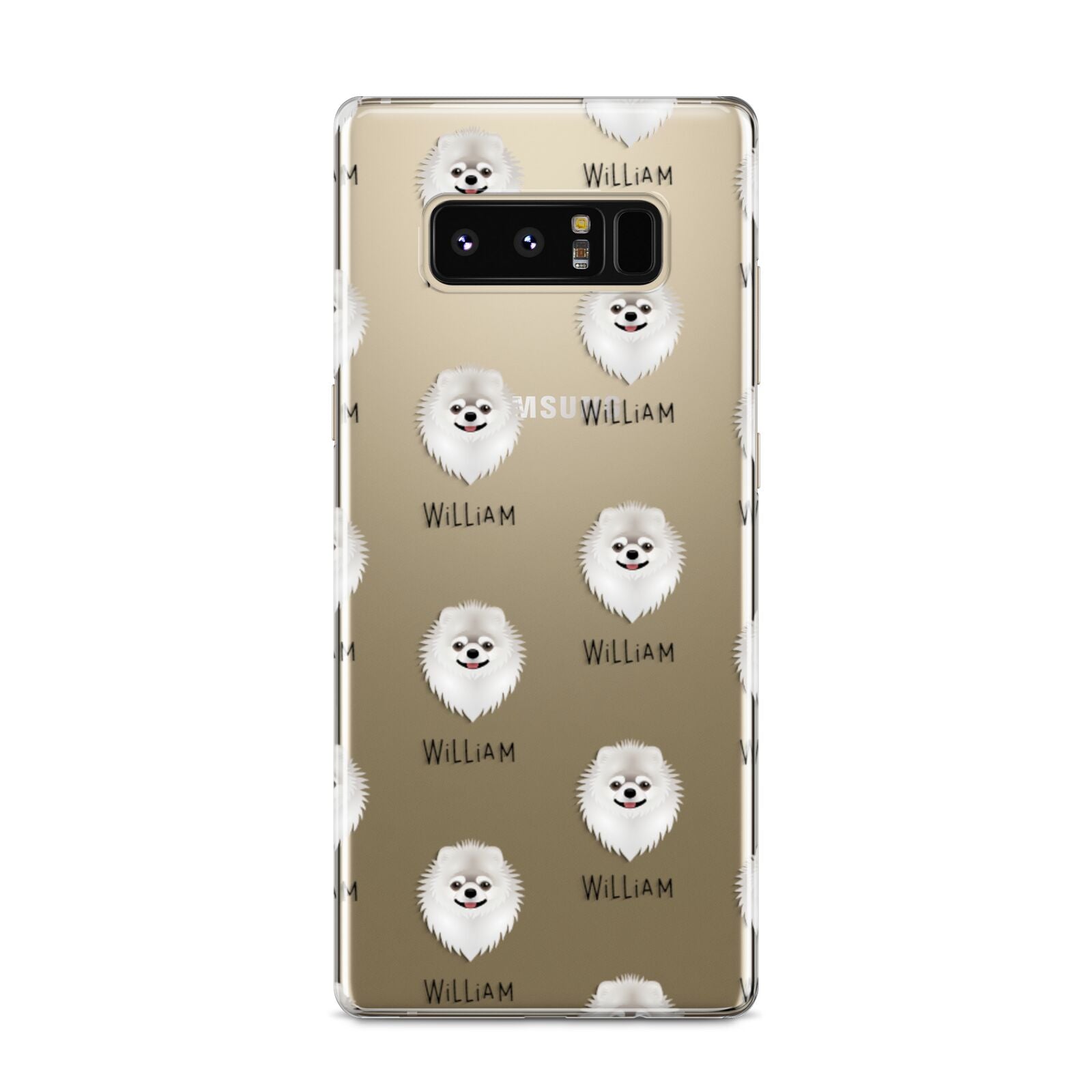 Pomeranian Icon with Name Samsung Galaxy S8 Case
