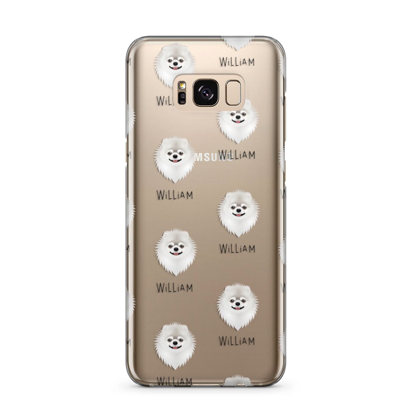 Pomeranian Icon with Name Samsung Galaxy S8 Plus Case