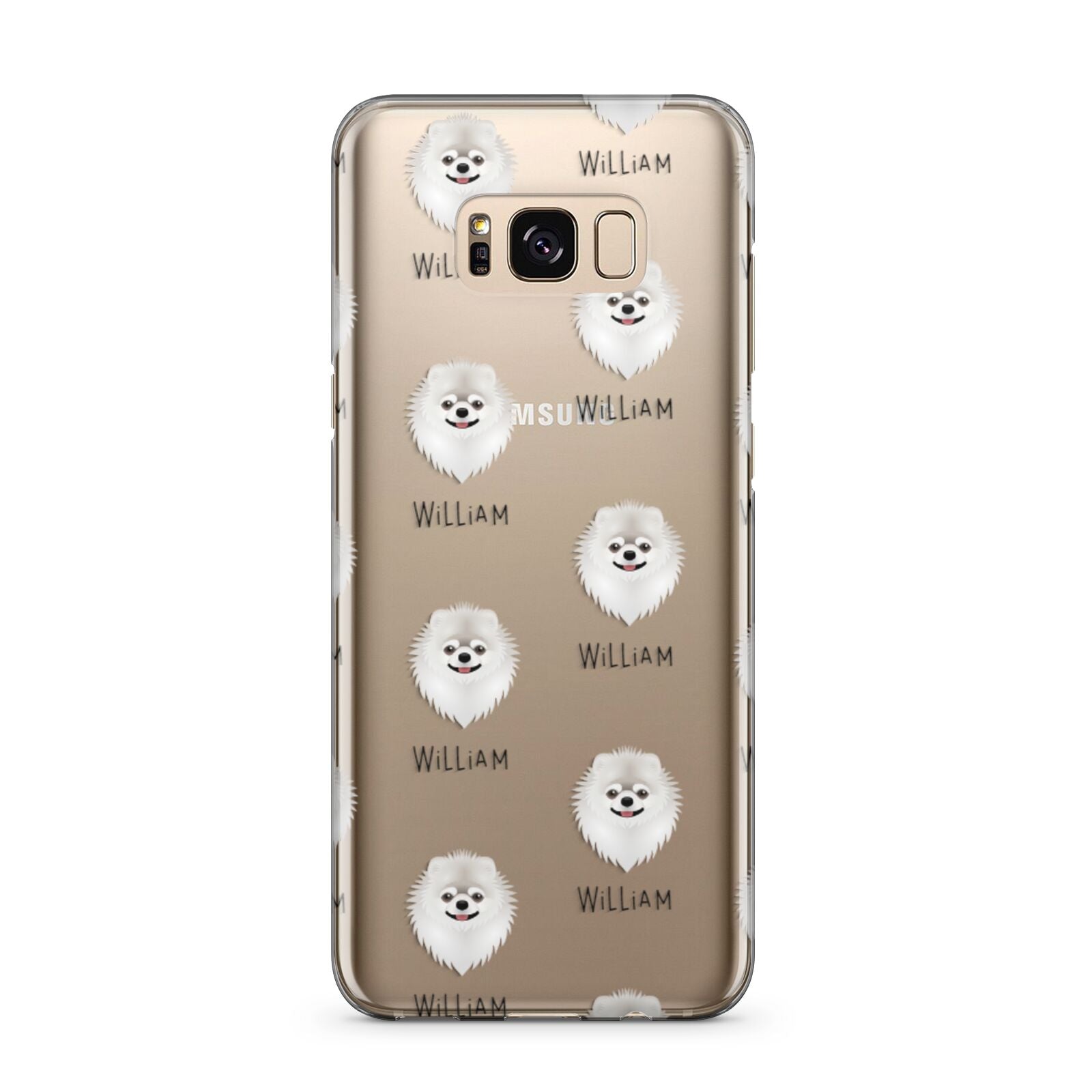 Pomeranian Icon with Name Samsung Galaxy S8 Plus Case