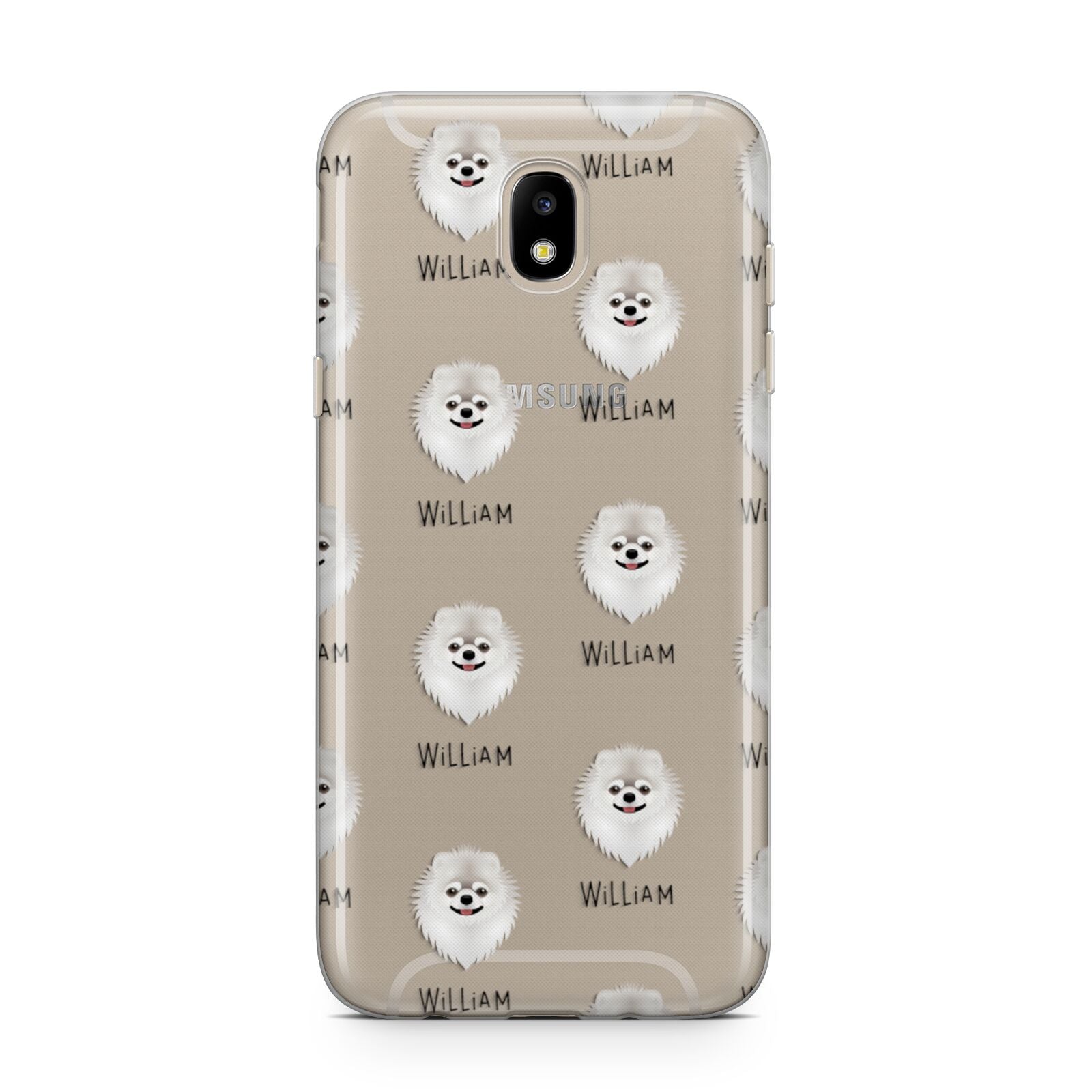 Pomeranian Icon with Name Samsung J5 2017 Case