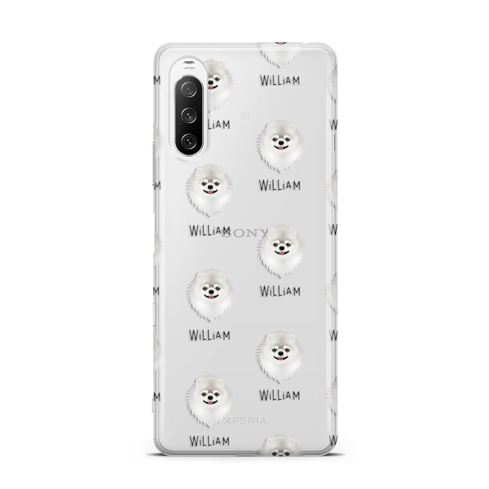 Pomeranian Icon with Name Sony Xperia 10 III Case