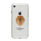 Pomeranian Personalised iPhone 8 Bumper Case on Silver iPhone