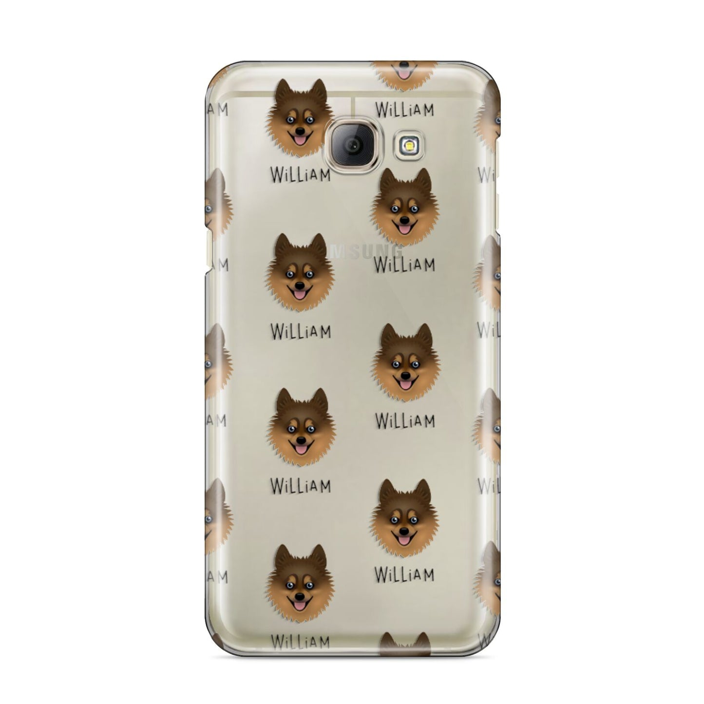 Pomsky Icon with Name Samsung Galaxy A8 2016 Case