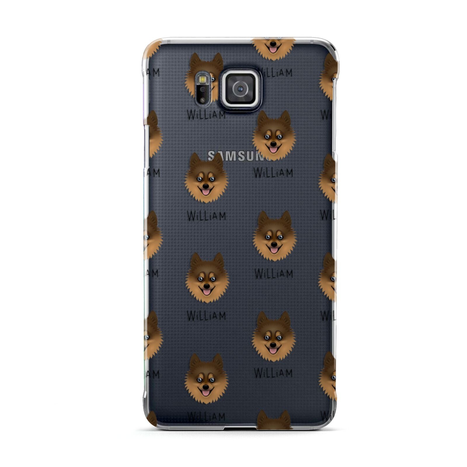 Pomsky Icon with Name Samsung Galaxy Alpha Case