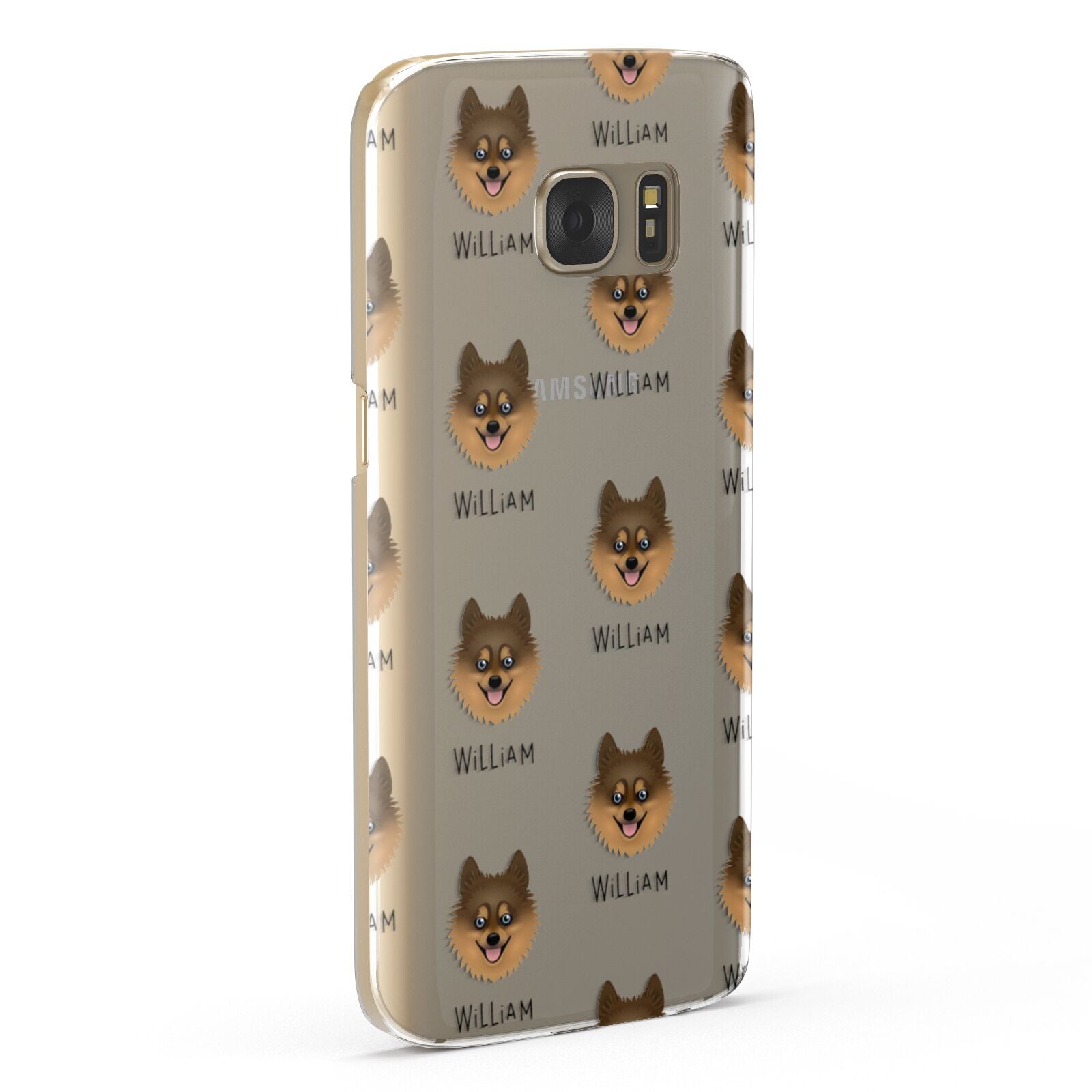 Pomsky Icon with Name Samsung Galaxy Case Fourty Five Degrees