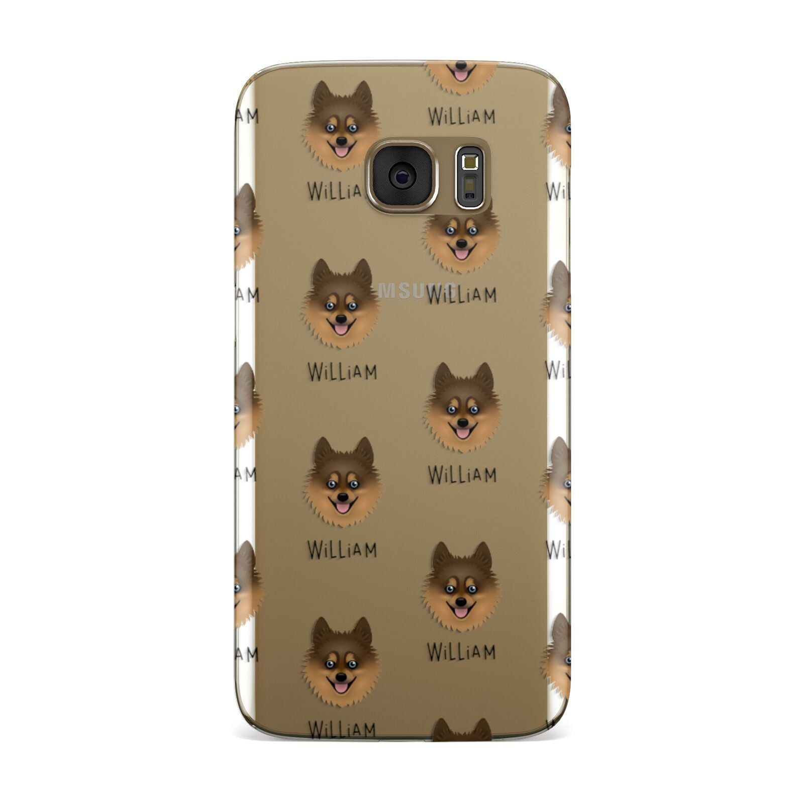 Pomsky Icon with Name Samsung Galaxy Case